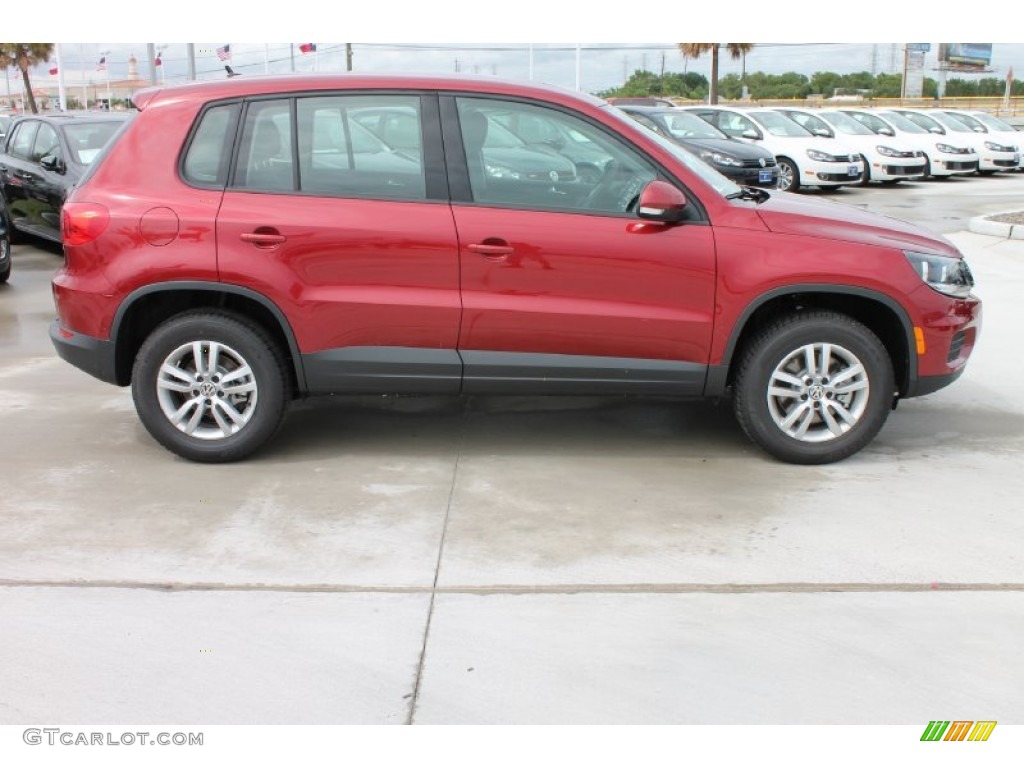 Wild Cherry Metallic 2014 Volkswagen Tiguan S Exterior Photo #85022414