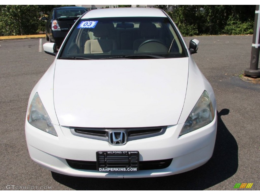 2003 Accord LX Sedan - Taffeta White / Ivory photo #2
