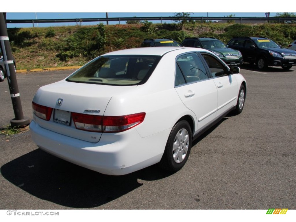 2003 Accord LX Sedan - Taffeta White / Ivory photo #6