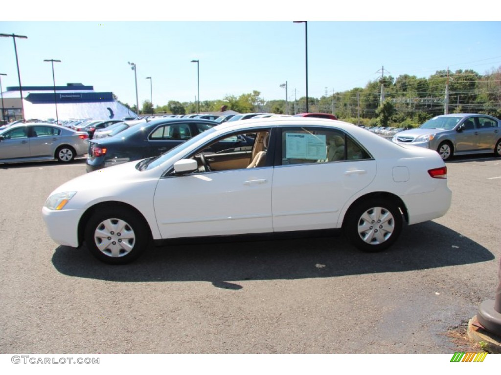2003 Accord LX Sedan - Taffeta White / Ivory photo #11