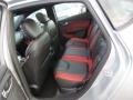 2013 Dodge Dart Black/Ruby Red Interior Rear Seat Photo