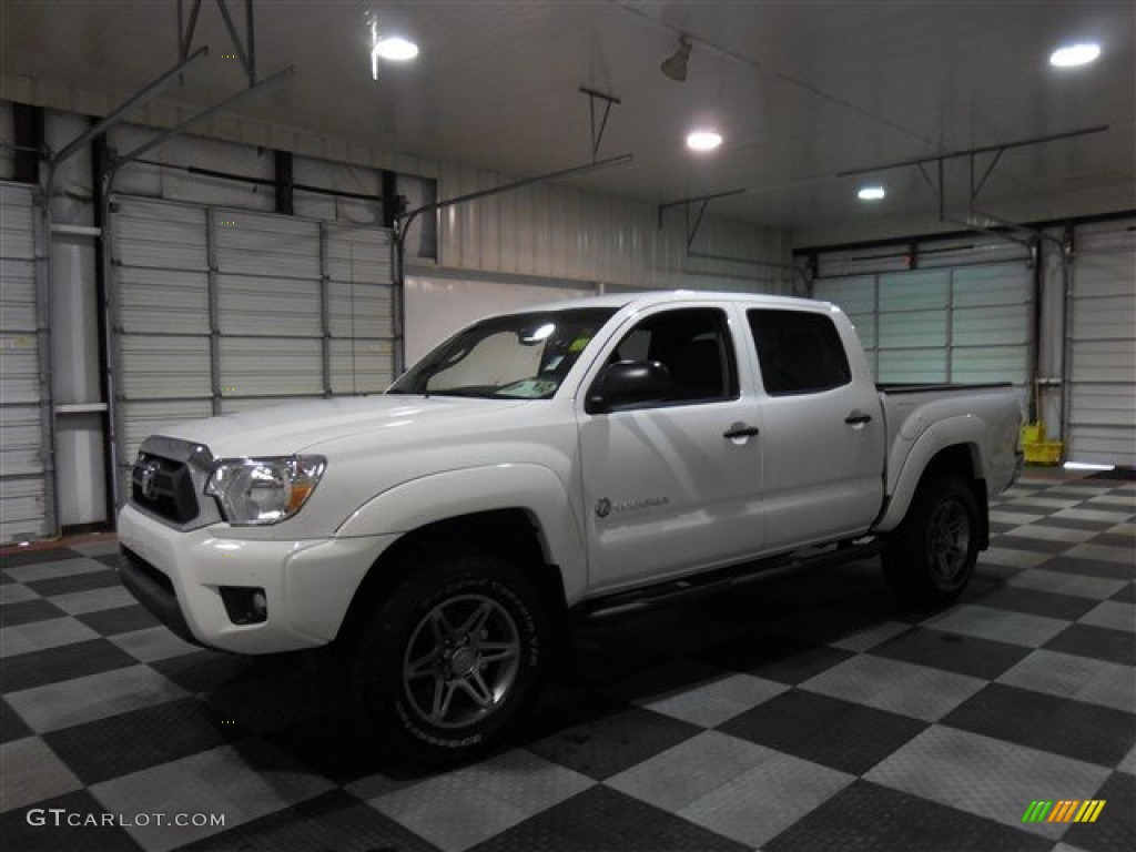 2013 Tacoma V6 SR5 Prerunner Double Cab - Super White / Graphite photo #4