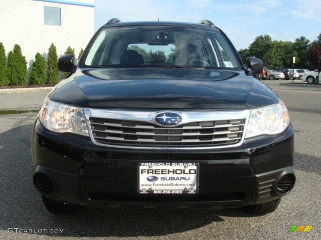 2010 Forester 2.5 X Premium - Obsidian Black Pearl / Black photo #2