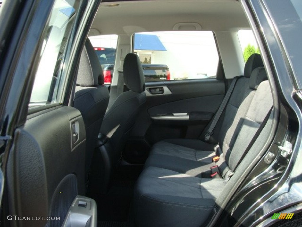 2010 Forester 2.5 X Premium - Obsidian Black Pearl / Black photo #7