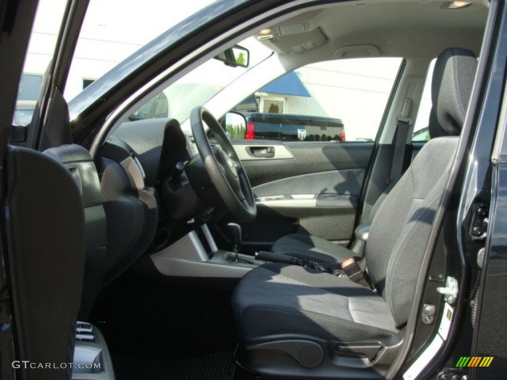 2010 Forester 2.5 X Premium - Obsidian Black Pearl / Black photo #9