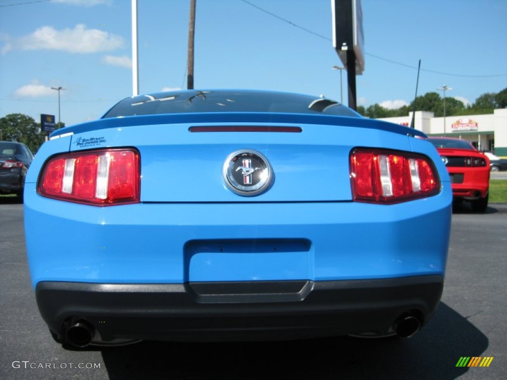 2011 Mustang V6 Coupe - Grabber Blue / Charcoal Black photo #7