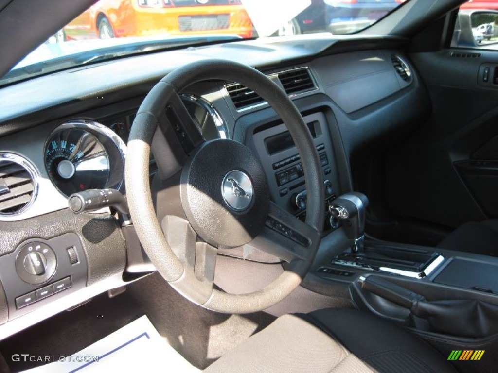 2011 Mustang V6 Coupe - Grabber Blue / Charcoal Black photo #10