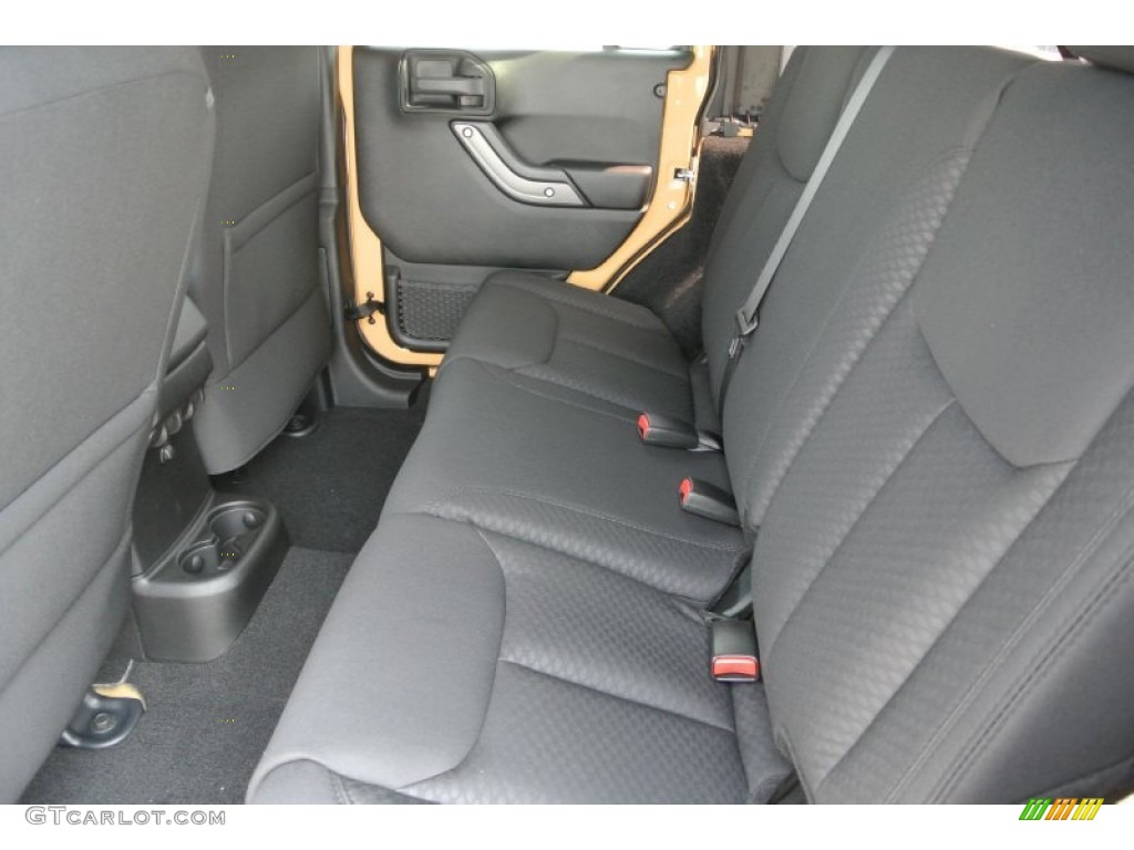 Black Interior 2014 Jeep Wrangler Unlimited Sport S 4x4 Photo #85028077