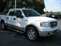 2008 Oxford White Ford F150 Lariat SuperCrew  photo #3