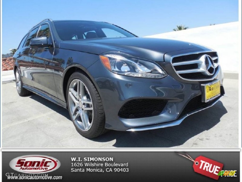 2014 E 350 4Matic Sport Wagon - Steel Gray Metallic / Black photo #1