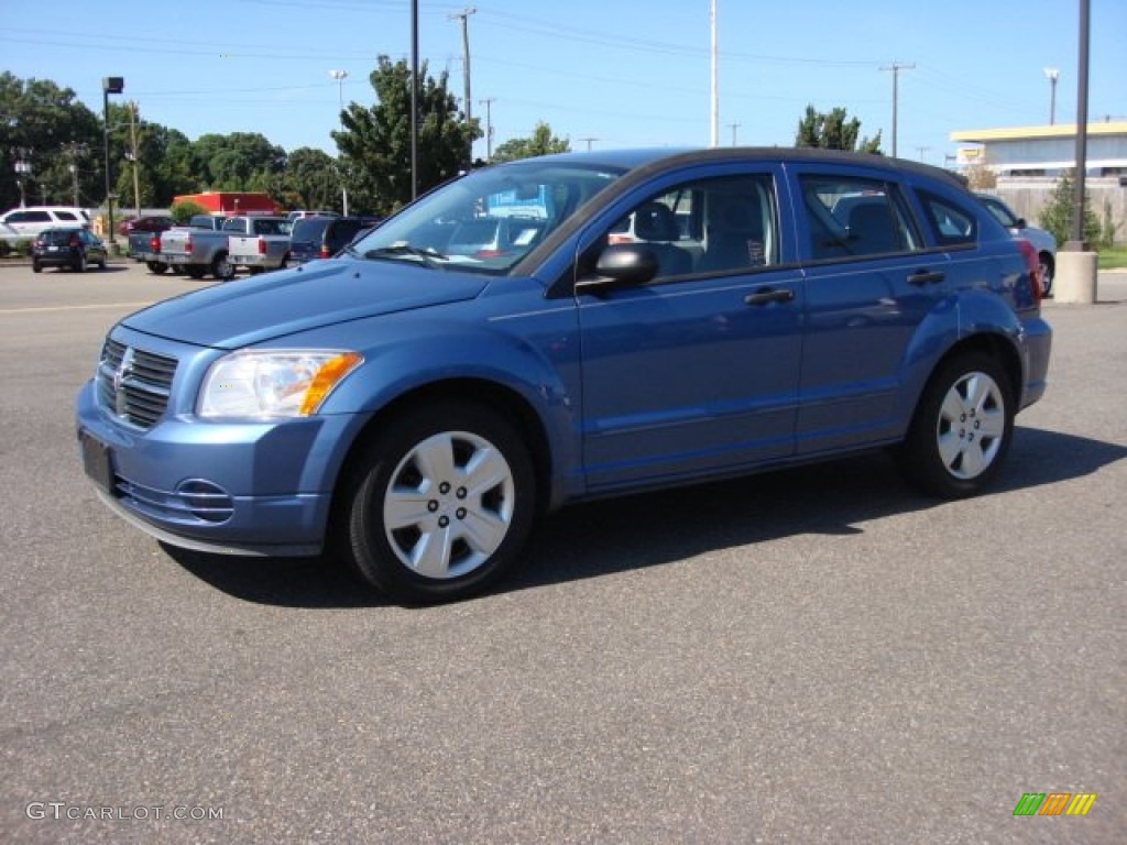 2007 Caliber SXT - Marine Blue Pearl / Pastel Slate Gray photo #2