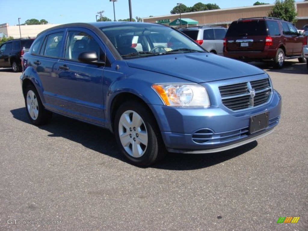 2007 Caliber SXT - Marine Blue Pearl / Pastel Slate Gray photo #9