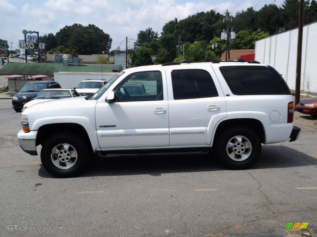 2002 Tahoe LS 4x4 - Summit White / Tan/Neutral photo #7