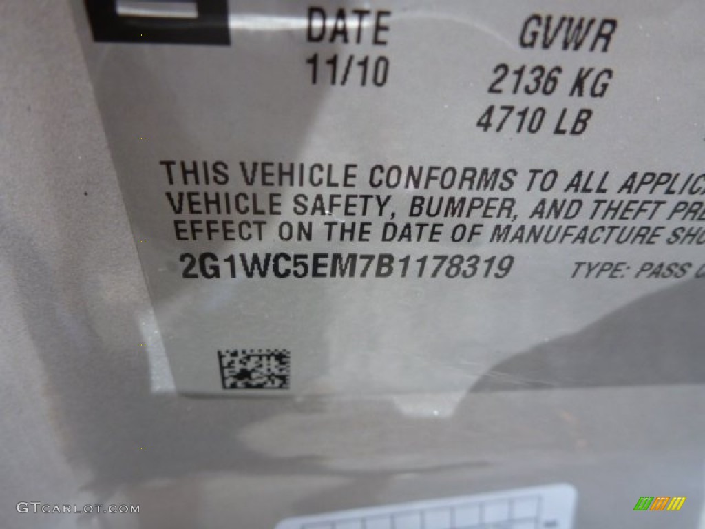 2011 Impala LTZ - Silver Ice Metallic / Gray photo #20