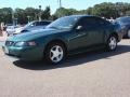 2001 Tropic Green metallic Ford Mustang V6 Coupe  photo #2