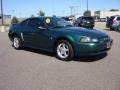 2001 Tropic Green metallic Ford Mustang V6 Coupe  photo #7