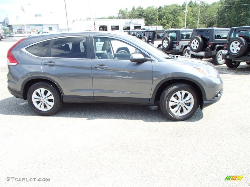 2012 CR-V EX-L 4WD - Polished Metal Metallic / Gray photo #4