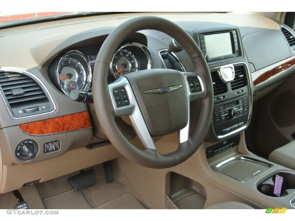 2014 Chrysler Town & Country Touring-L Dark Frost Beige/Medium Frost Beige Dashboard Photo #85032880
