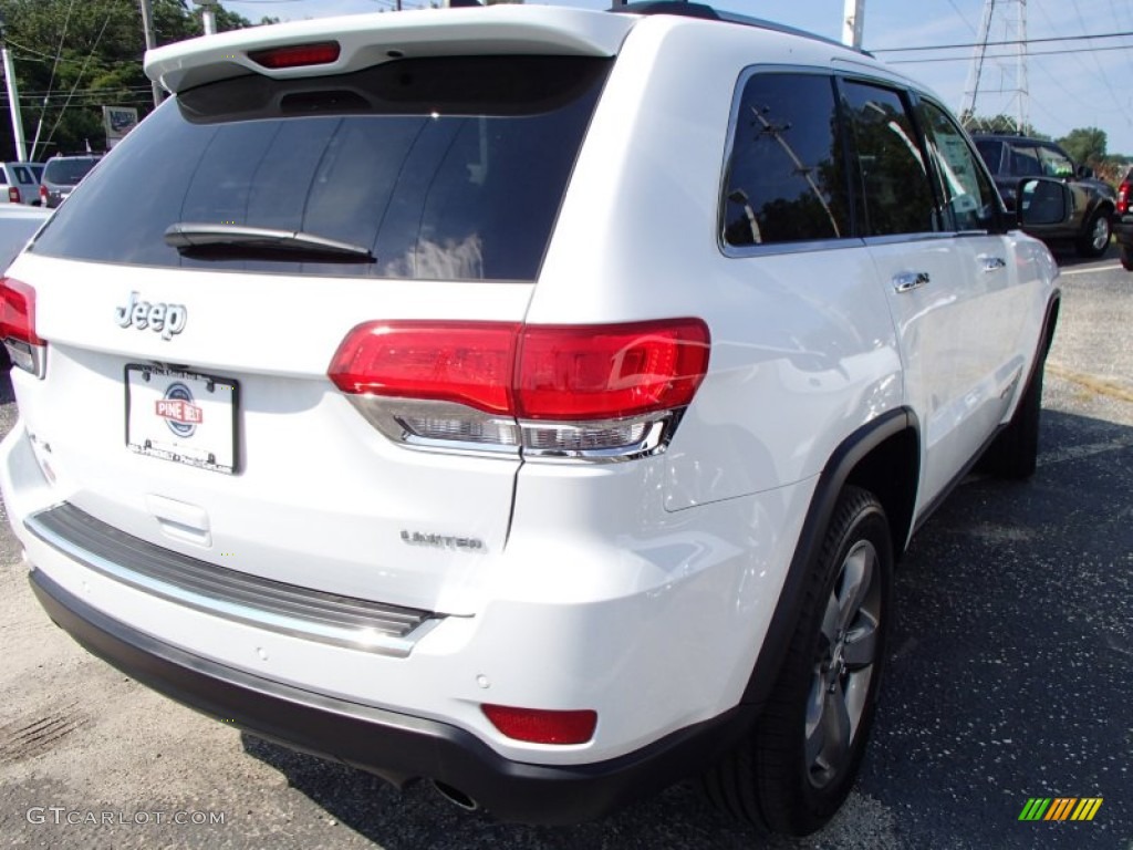 2014 Grand Cherokee Limited 4x4 - Bright White / New Zealand Black/Light Frost photo #2