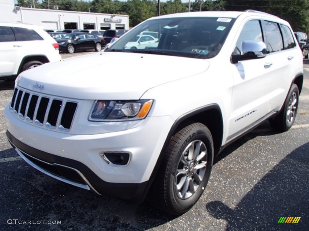 2014 Grand Cherokee Limited 4x4 - Bright White / New Zealand Black/Light Frost photo #1