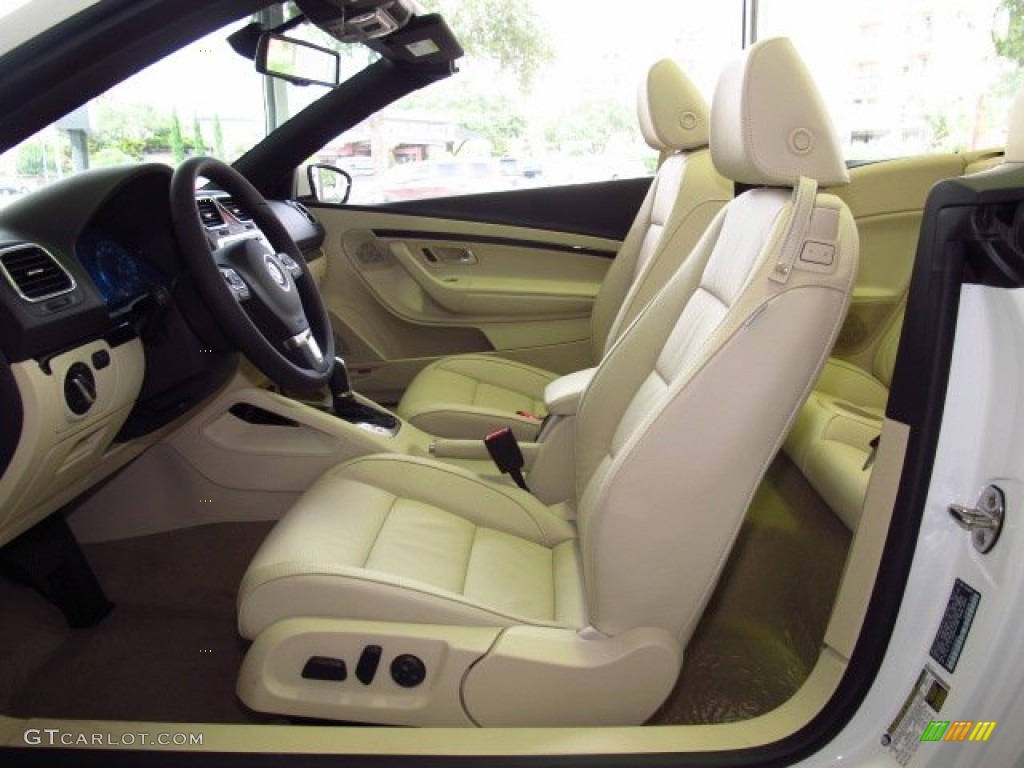 Cornsilk Beige Interior 2014 Volkswagen Eos Executive Photo #85034215
