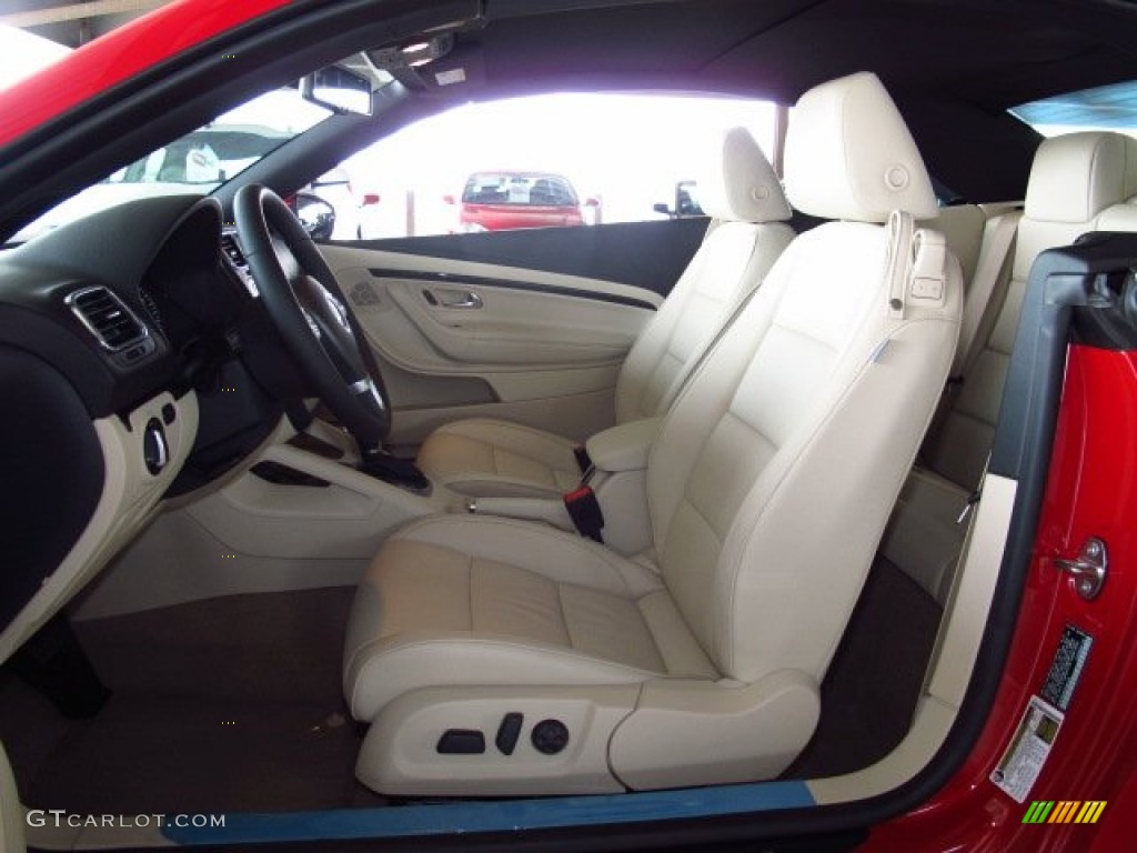Cornsilk Beige Interior 2014 Volkswagen Eos Executive Photo #85034725