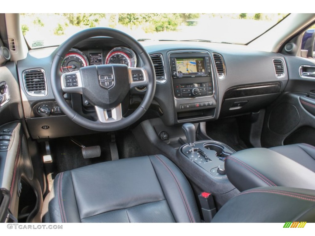 Black Interior 2012 Dodge Durango R/T AWD Photo #85034806