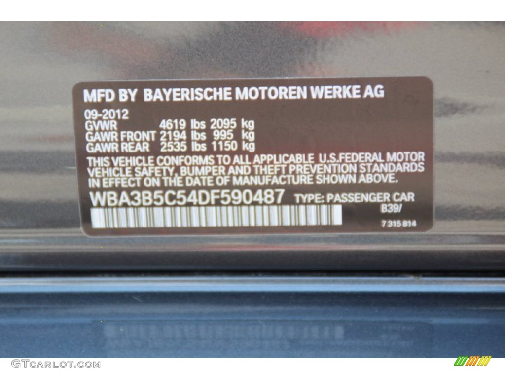 2013 3 Series 328i xDrive Sedan - Mineral Grey Metallic / Black photo #33