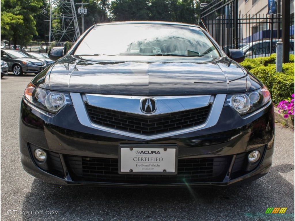 2010 TSX Sedan - Crystal Black Pearl / Ebony photo #2