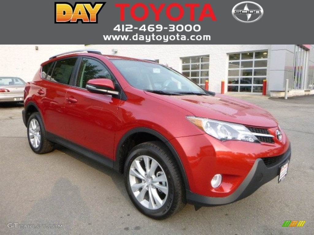 2013 RAV4 Limited AWD - Barcelona Red Metallic / Black photo #1