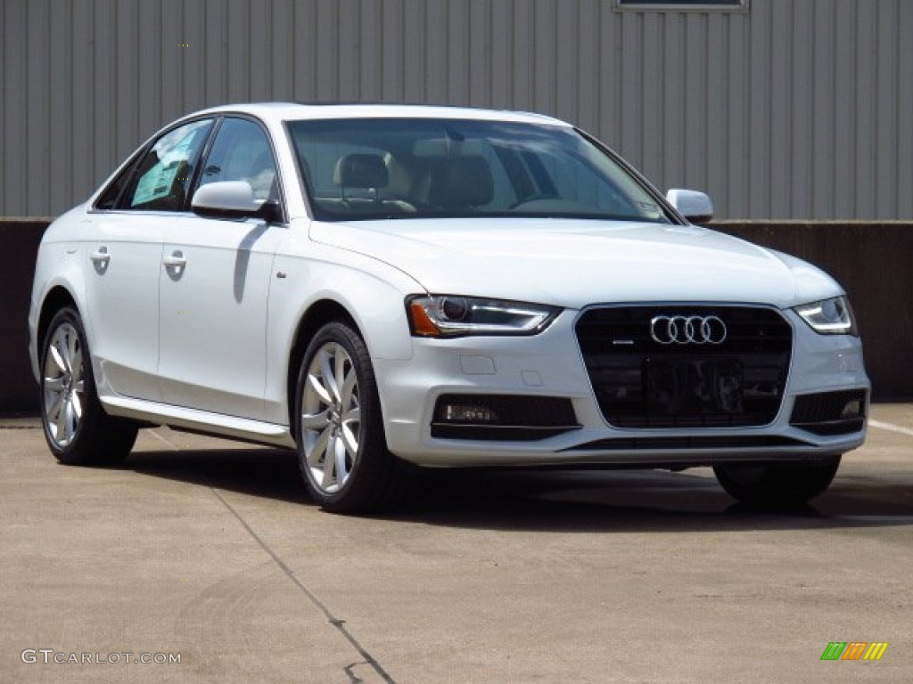 Glacier White Metallic 2014 Audi A4 2.0T quattro Sedan Exterior Photo #85036297