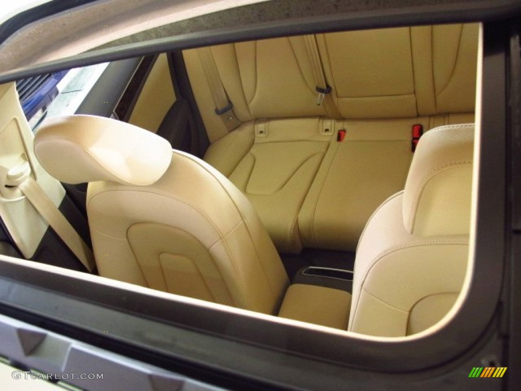 2014 A4 2.0T quattro Sedan - Glacier White Metallic / Velvet Beige/Moor Brown photo #8