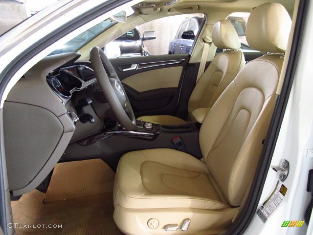 Velvet Beige/Moor Brown Interior 2014 Audi A4 2.0T quattro Sedan Photo #85036480