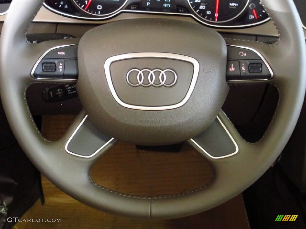 2014 A4 2.0T quattro Sedan - Glacier White Metallic / Velvet Beige/Moor Brown photo #17