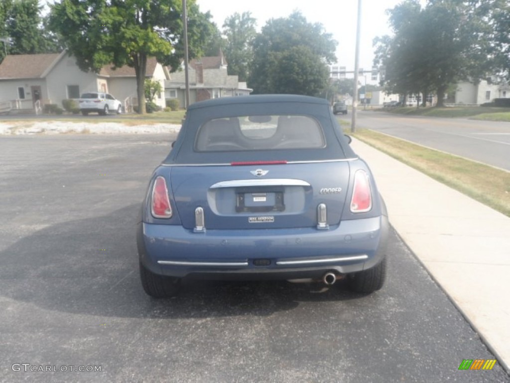 2005 Cooper Convertible - Cool Blue Metallic / Space Grey/Panther Black photo #2