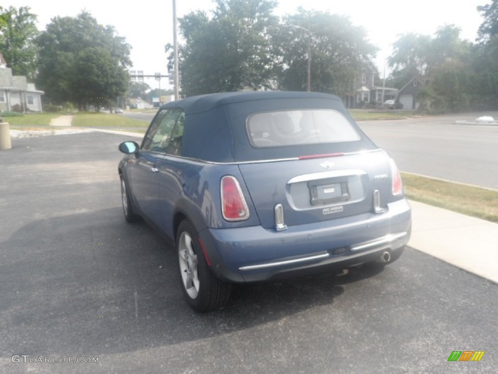 2005 Cooper Convertible - Cool Blue Metallic / Space Grey/Panther Black photo #3