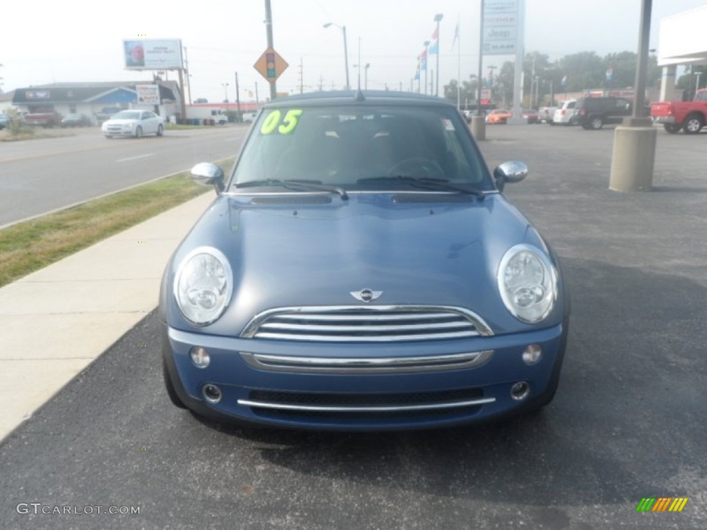 2005 Cooper Convertible - Cool Blue Metallic / Space Grey/Panther Black photo #5