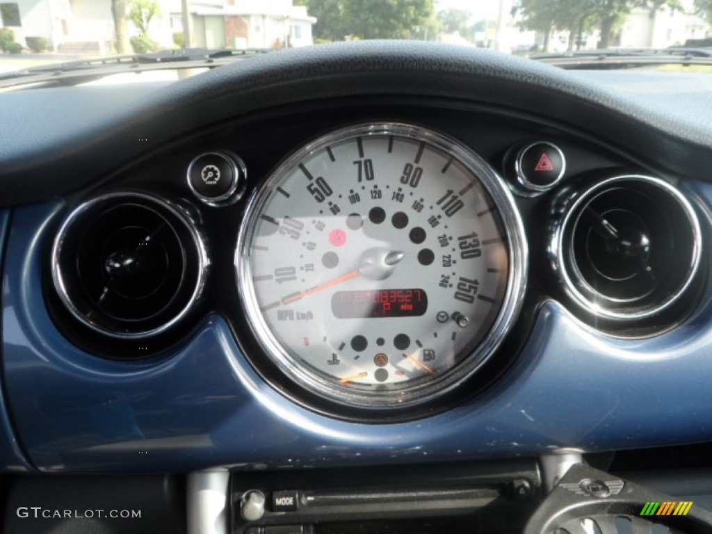 2005 Cooper Convertible - Cool Blue Metallic / Space Grey/Panther Black photo #10