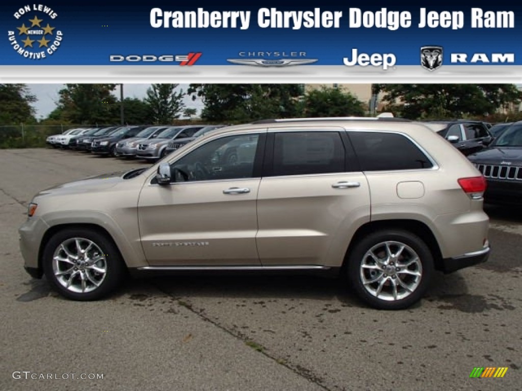 2014 Grand Cherokee Summit 4x4 - Cashmere Pearl / Summit Grand Canyon Jeep Brown Natura Leather photo #1