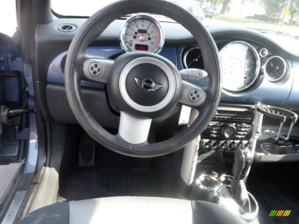 2005 Cooper Convertible - Cool Blue Metallic / Space Grey/Panther Black photo #14