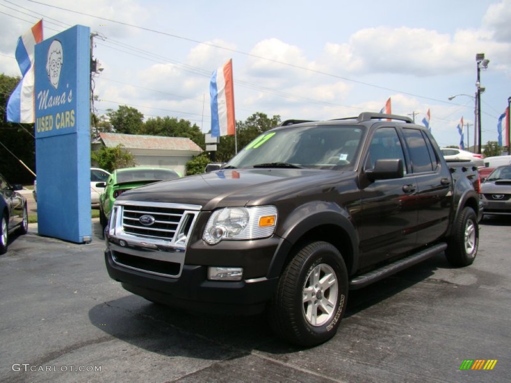 2007 Explorer Sport Trac XLT - Dark Stone Metallic / Light Stone photo #4
