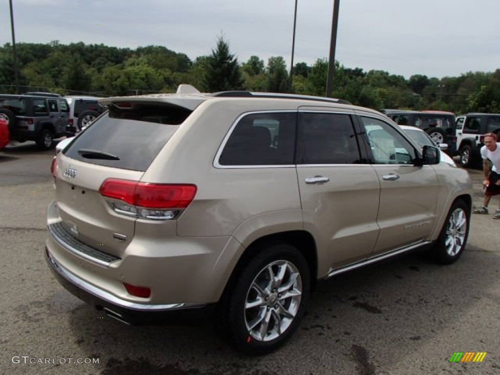 2014 Grand Cherokee Summit 4x4 - Cashmere Pearl / Summit Grand Canyon Jeep Brown Natura Leather photo #6
