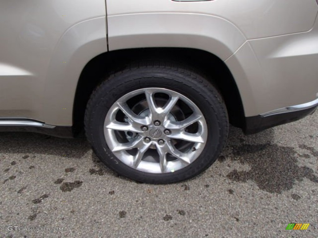 2014 Grand Cherokee Summit 4x4 - Cashmere Pearl / Summit Grand Canyon Jeep Brown Natura Leather photo #9