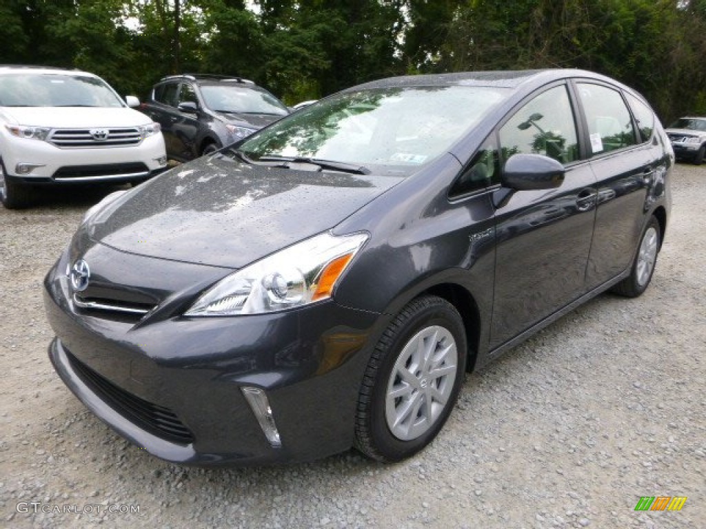 2013 Prius v Three Hybrid - Magnetic Gray Metallic / Misty Gray photo #7