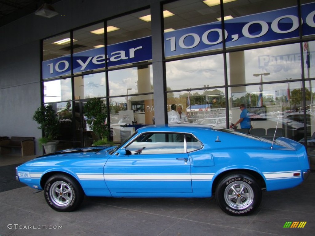1970 Mustang Shelby GT350 Coupe - Grabber Blue / Black photo #1
