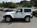 2012 Bright White Jeep Wrangler Sahara 4x4  photo #4