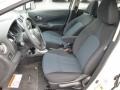 2014 Nissan Versa Note Charcoal Interior Front Seat Photo