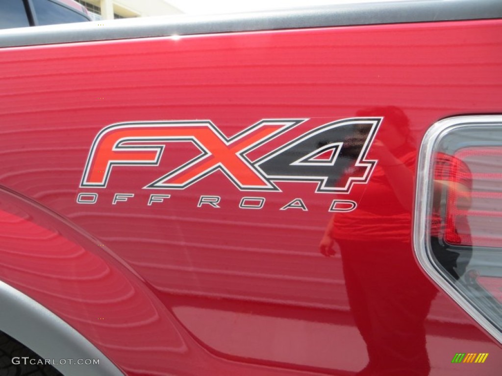 2013 F150 FX4 SuperCrew 4x4 - Ruby Red Metallic / Black photo #6