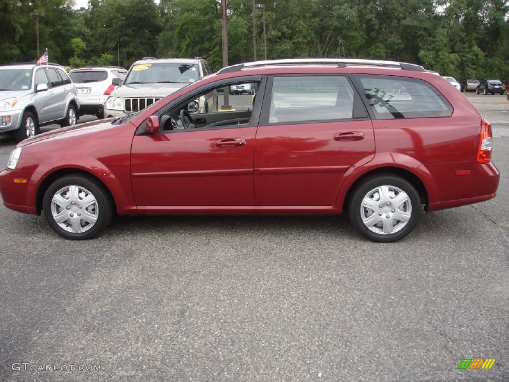 Fusion Red Metallic 2007 Suzuki Forenza Wagon Exterior Photo #85040158