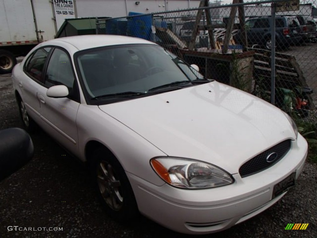 Vibrant White Ford Taurus